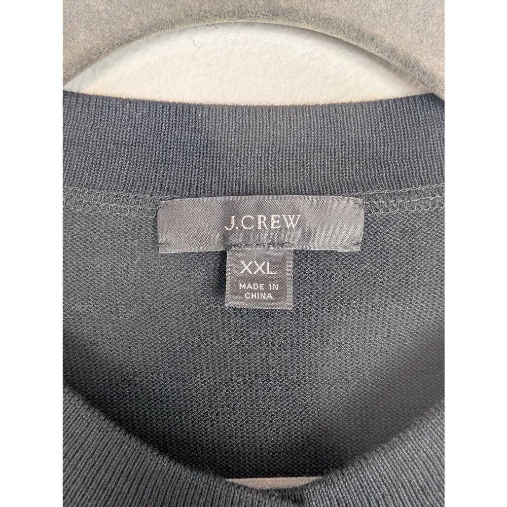 J Crew Jackie Cardigan Sweater Cotton Crepe Preppy Academia Black Size XXL - Picture 9 of 11